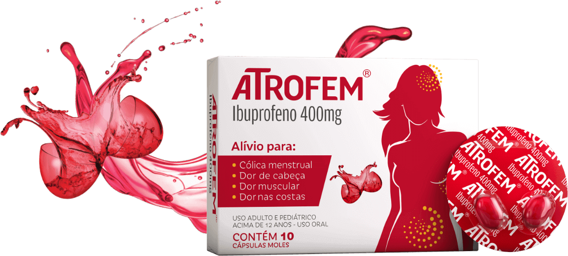 Atrofem - Alívio rápido em cápsulas líquidas